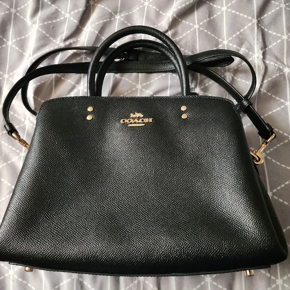 NWOT Coach Mini Lillie Carry All Black Purse